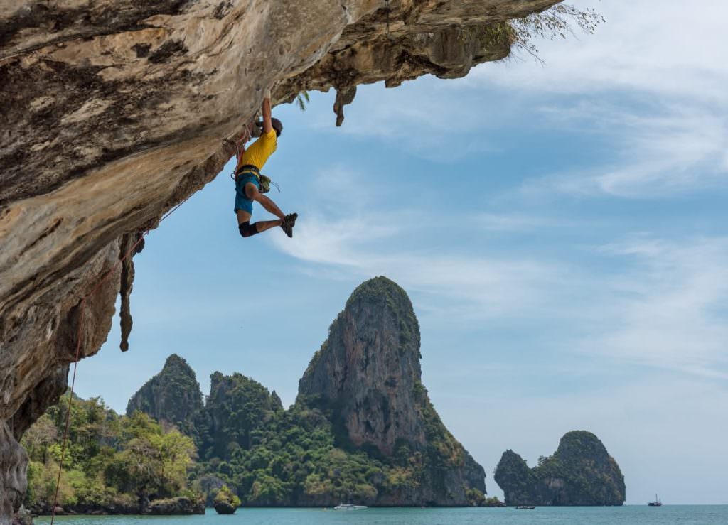 Imagery for someone doing something adventurous like rock climbing is excellent.