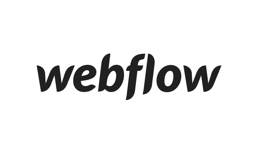 Webflow web design is a great way to build sites for clients. This is their logo with no background.