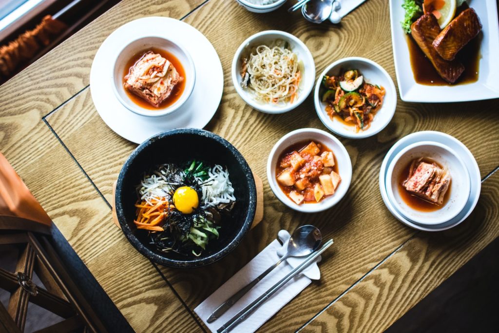 Kimchi lunch bowls are great to enjoy with friends.